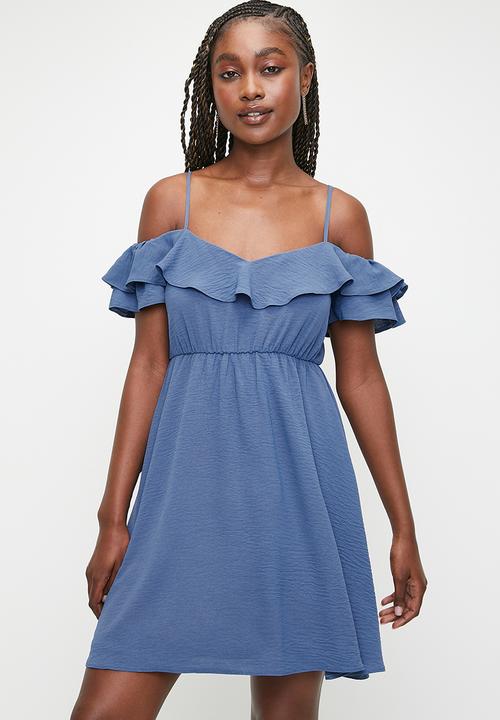 knee length dresses for ladies Sail to Sable Blush Ruffle Front Scalloped Hem Mini Dress Blush / XL / PBSP2404B main image 0
