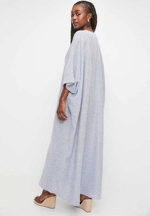 MILLA - Deep v kaftan maxi dress - stripe