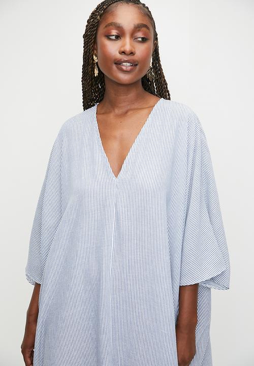 MILLA - Deep v kaftan maxi dress - stripe