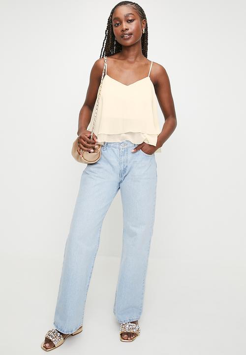 Chiffon overlay cami - neutral6