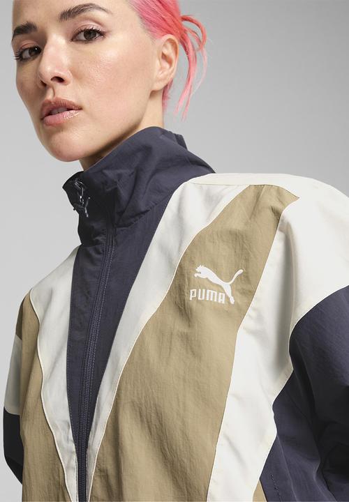 PUMA - Club de Course Archive Track Jacket WV - Oak Branch-Galactic Grey