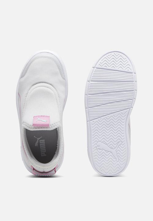 PUMA - Courtflex V3 Slip On Ps - Cool Light Gray-Mauved Out