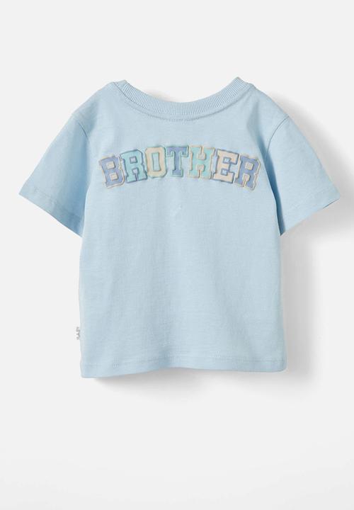 Cotton On - Jamie short sleeve tee - frosty blue/brother