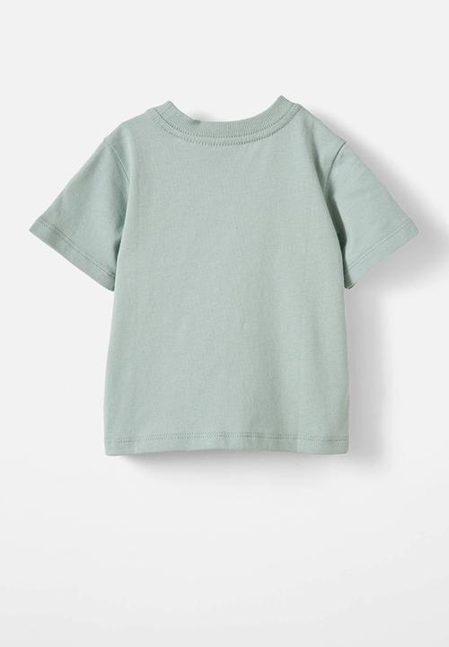 Cotton On - Jamie short sleeve tee-license - lcn dis stone green/winnie the pooh