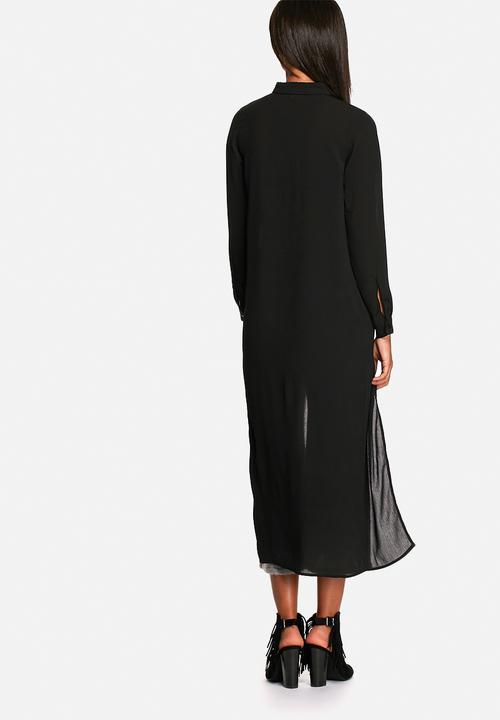 Neon Rose - Keyhole maxi shirt 
