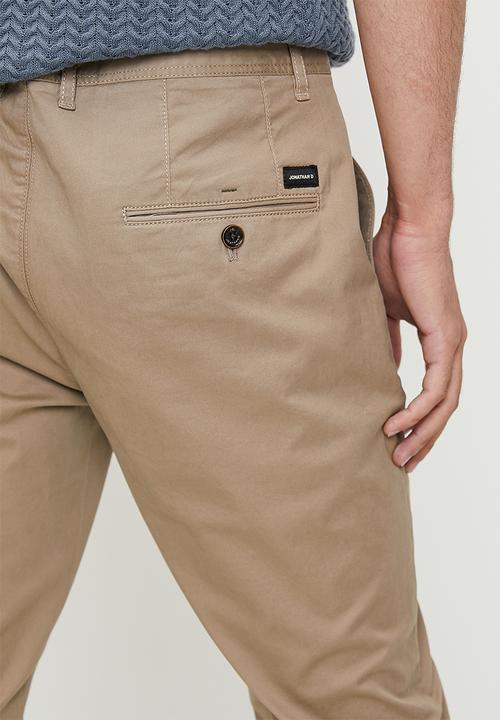Jonathan D - Denzel Straight leg pant - Stone