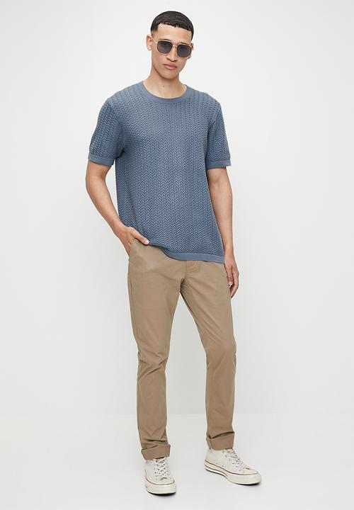 Jonathan D - Denzel Straight leg pant - Stone