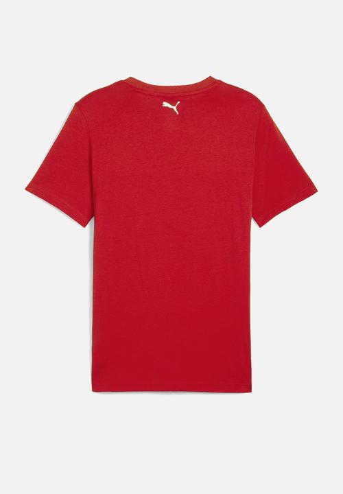 PUMA - Ferrari Race Big Shield Tee - Rosso Corsa