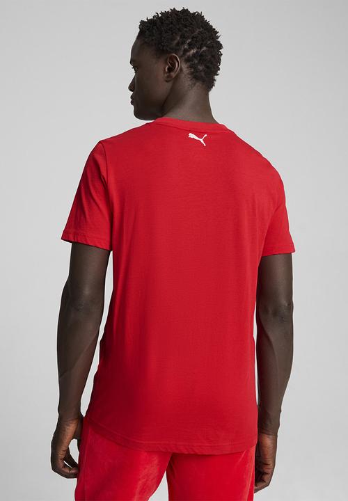 PUMA - Ferrari Race Big Shield Tee - Rosso Corsa