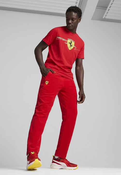 PUMA - Ferrari Race Big Shield Tee - Rosso Corsa