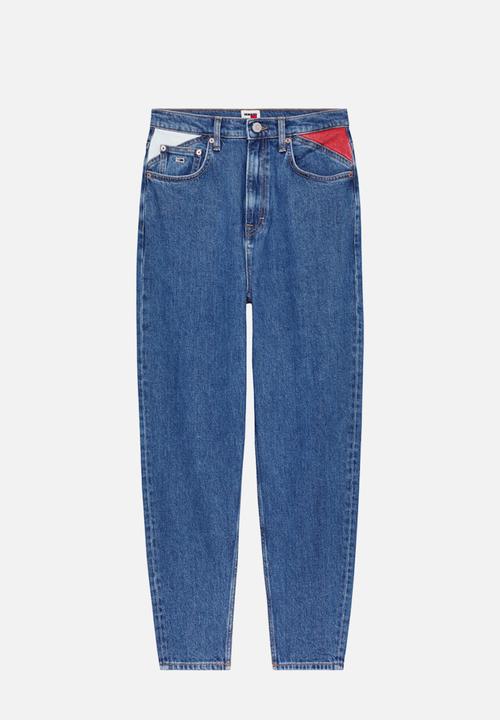 Tommy Hilfiger - Mom jean uh tpr flag - denim medium