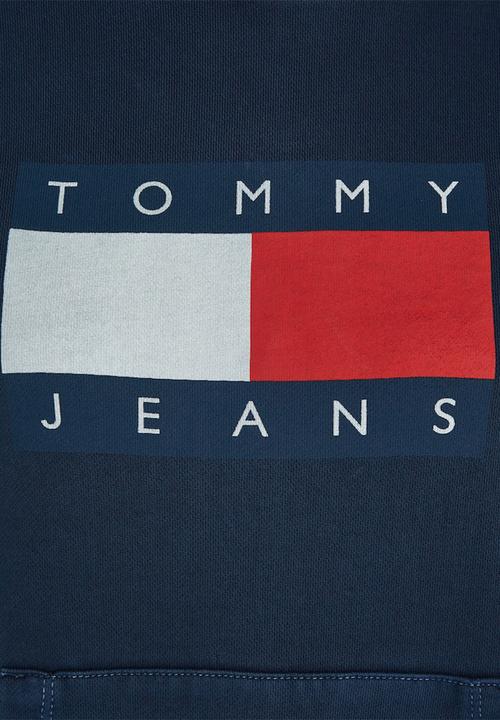 Tommy Hilfiger - Plus tjw reg tommy flag hoodie ext - dark night navy
