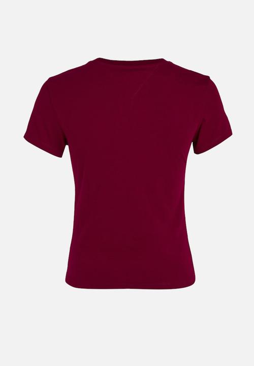Tommy Hilfiger - Plus tjw slim essential logo 1 short sleeve ext - red carpet