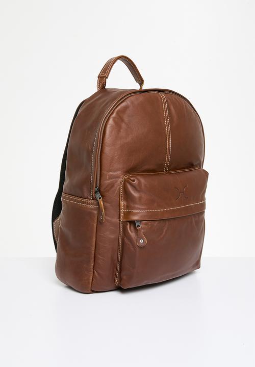 Thandana - Travel backpack - tobac leather