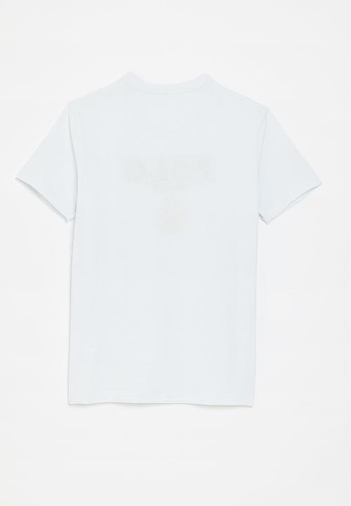 POLO - Boys logan crested short sleeve tee - ice blue