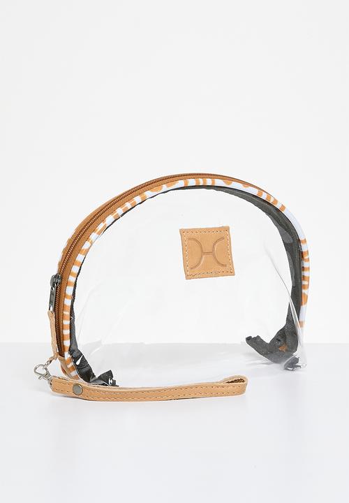 Thandana - Half moon travel pouch set of 3 - Geo Sand