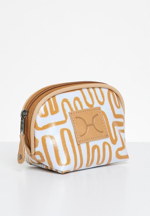 Thandana - Half moon travel pouch set of 3 - Geo Sand