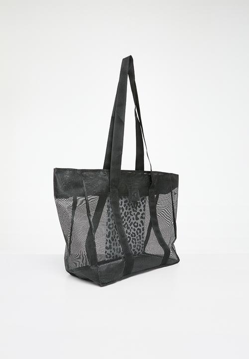 Thandana - Meshie large mesh bag - black