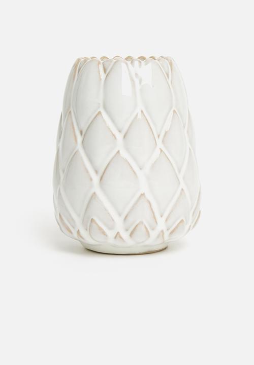 H&S - Artichoke candle holder set of 2 - natural