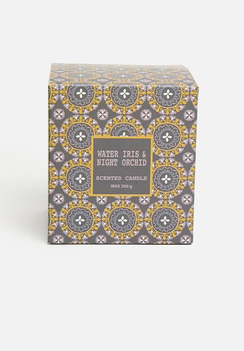 H&S - Glass Candle - Black