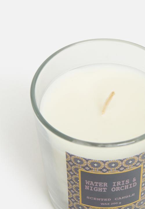 H&S - Glass Candle - Black