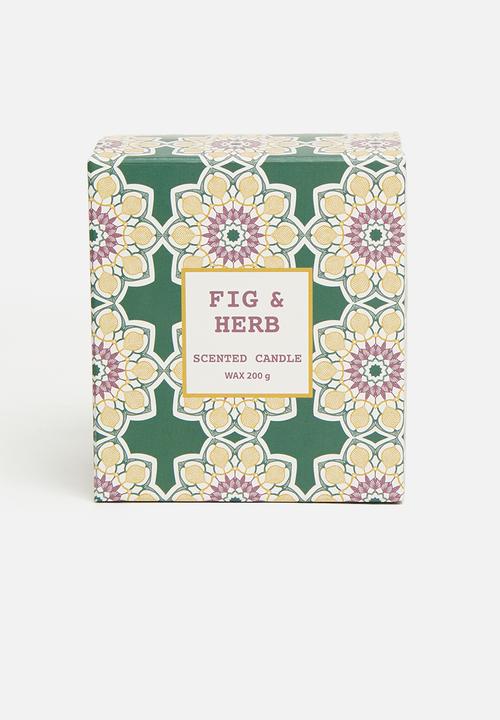 H&S - Glass Candle - Grey