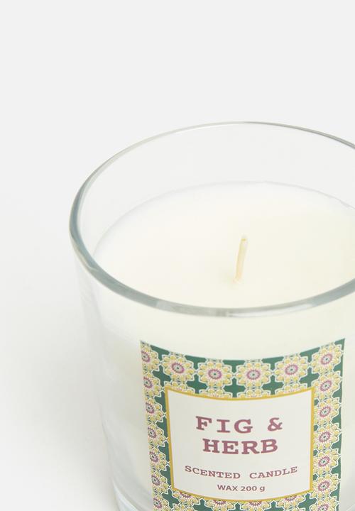H&S - Glass Candle - Grey