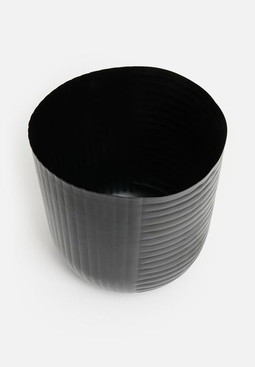 H&S - Metal Planter Set of 3 - Black