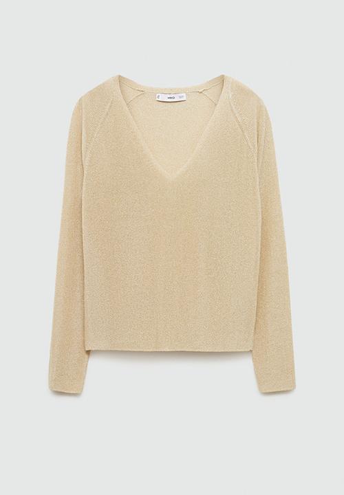 MANGO - Plus Sweater Kling - Gold