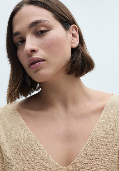MANGO - Plus Sweater Kling - Gold