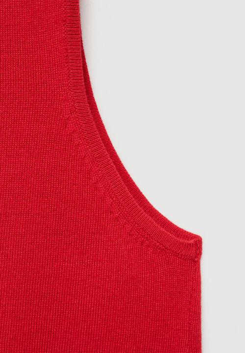 MANGO - Plus Vest Paco - Red