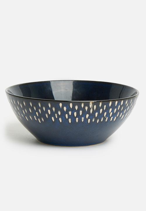 Excellent Houseware - Reactive snack bowl set of 2 - blue