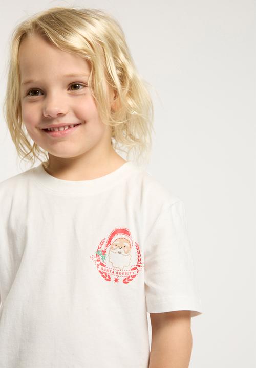 Cotton On - Blair short sleeve pyjama set - anthurium/santa stripe