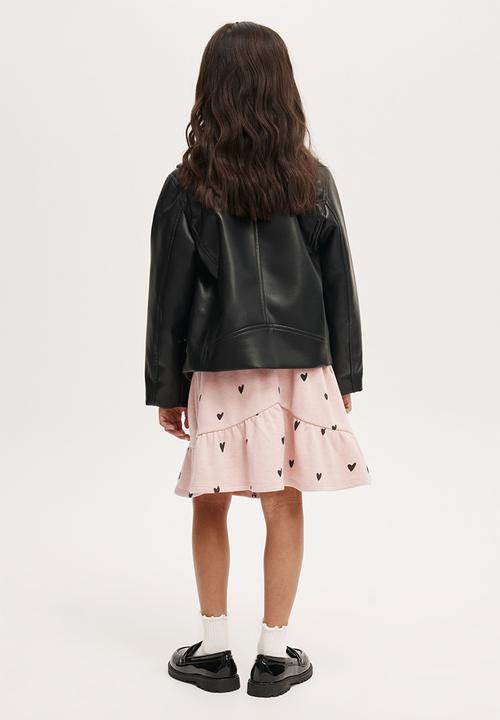 Cotton On - Everly fleece skirt - zephyr/hearts
