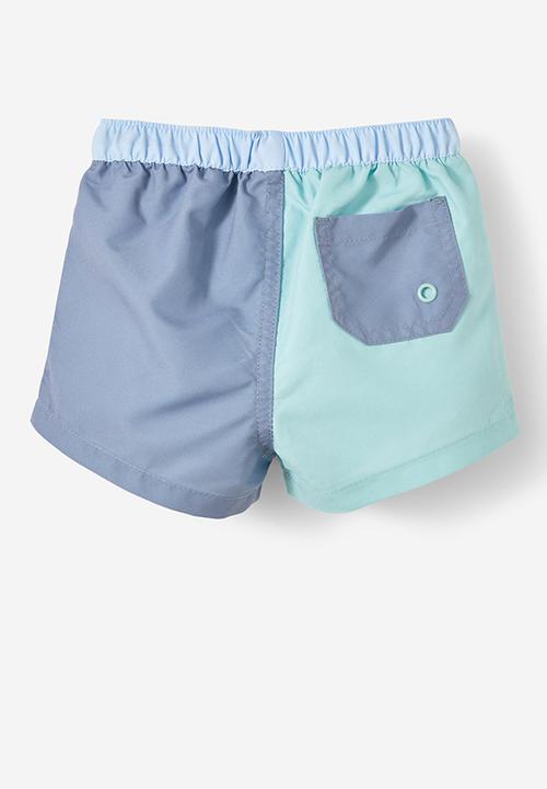 Cotton On - Bailey swim short - barber blue/colourblock