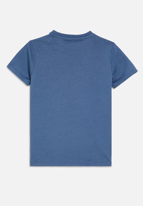 GUESS - Short sleeve T-shirt - indaco paper