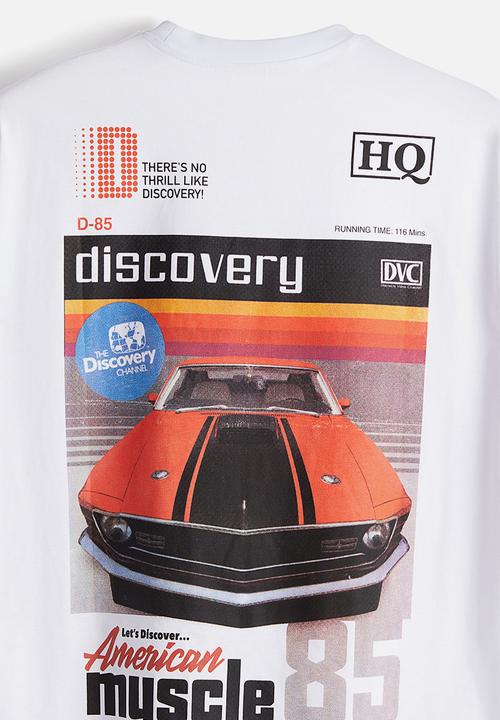 H&M - Relaxed fit t-shirt - white discovery channel