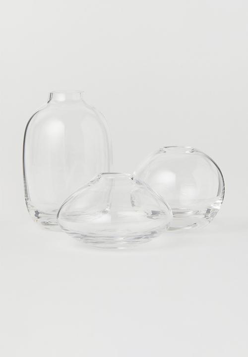 H&M - Clear glass mini vase - clear glass
