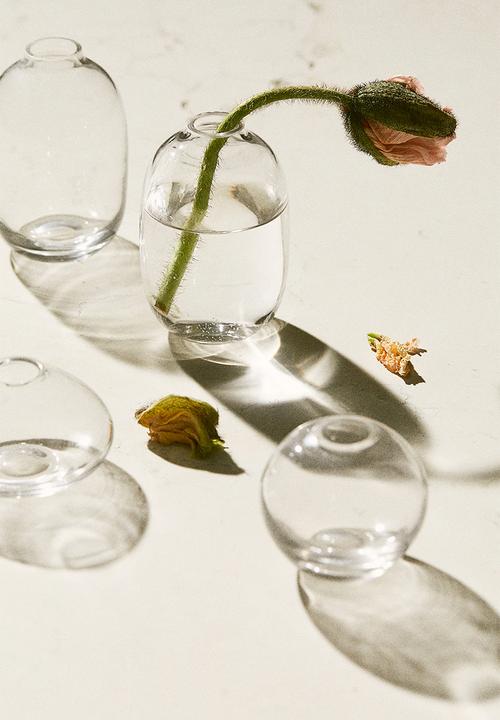 H&M - Clear glass mini vase - clear glass