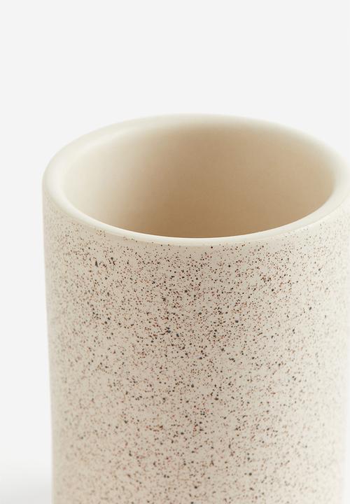 H&M - Stoneware toothbrush mug - beige