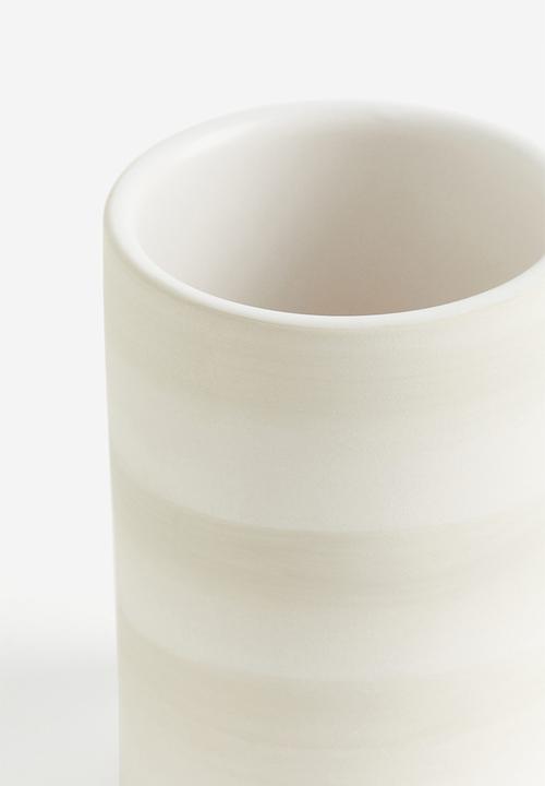 H&M - Stoneware toothbrush mug - white