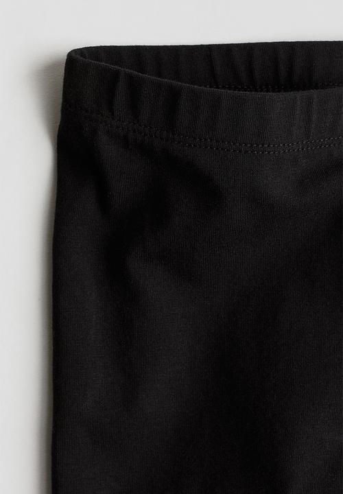 H&M - 3/4-length leggings - black