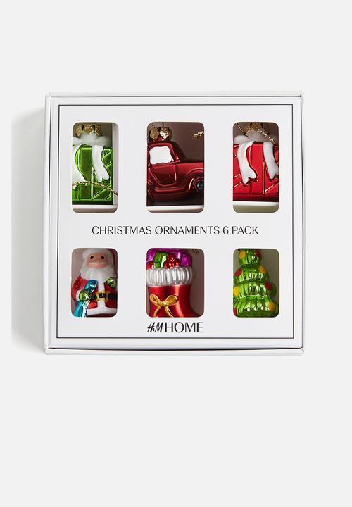 H&M - 6-Pack christmas decorations - Red Gifts