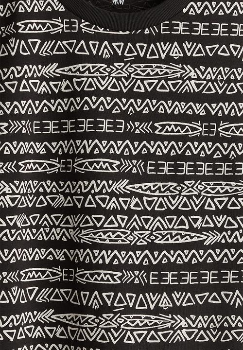 H&M - Printed vest top - black & patterned 