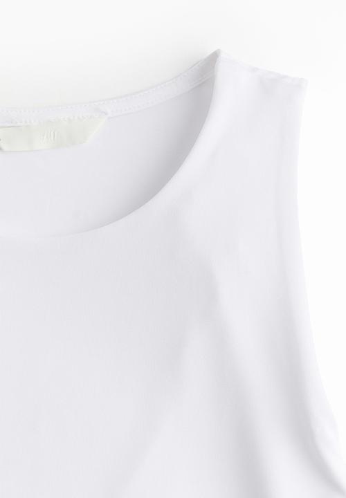 H&M - Jersey thong body - white