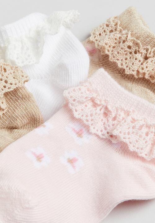 H&M - 4-Pack shaftless socks - multi