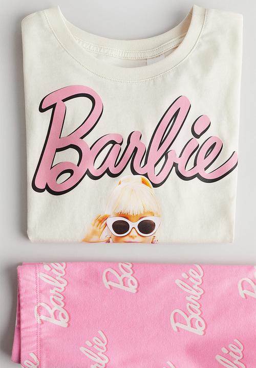 H&M - 2-Piece printed set - pink barbie 