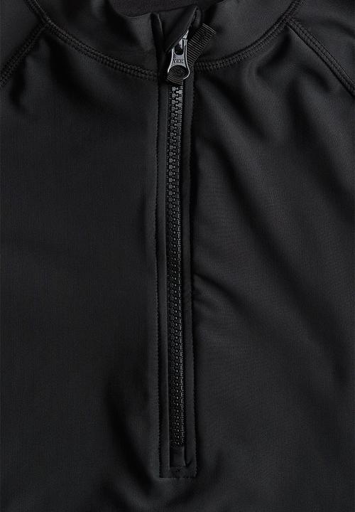 H&M - Long-sleeved swimsuit - black