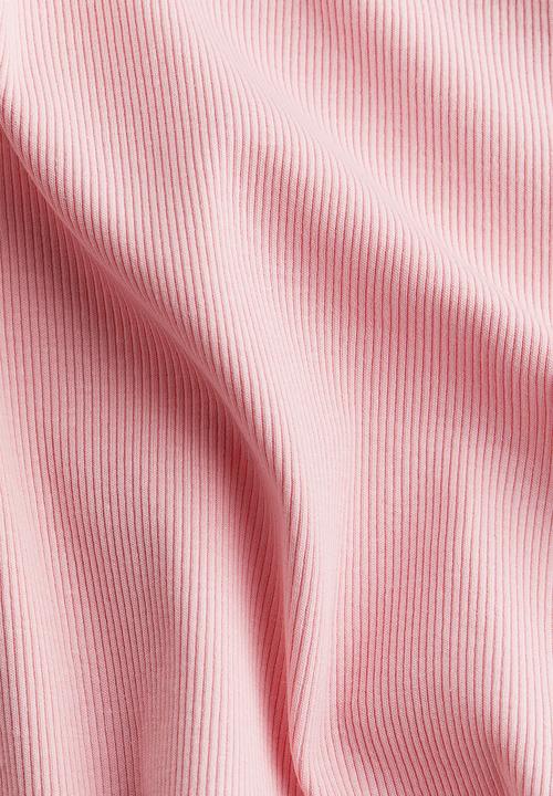 H&M - Cropped vest top - light pink