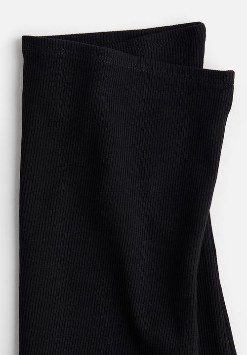 H&M - Ribbed tube top - black